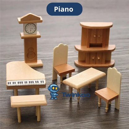 Mobilier miniature en bois