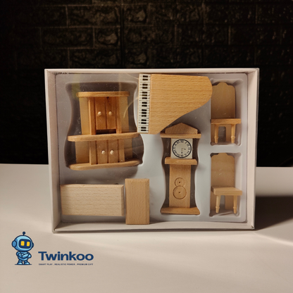 Mobilier miniature en bois
