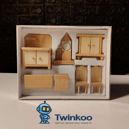 Mobilier miniature en bois