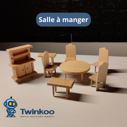 Mobilier miniature en bois