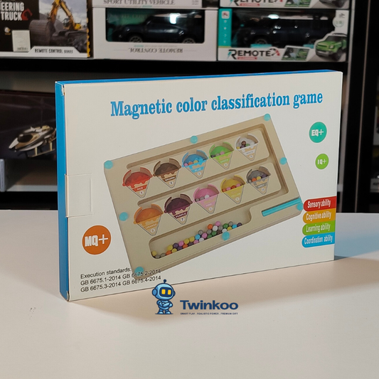 Jeu Montessori magnétique de tri des couleurs