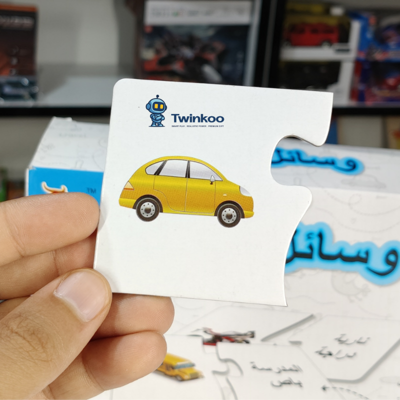 Puzzle éducatif sur le thème des transports pour enfants