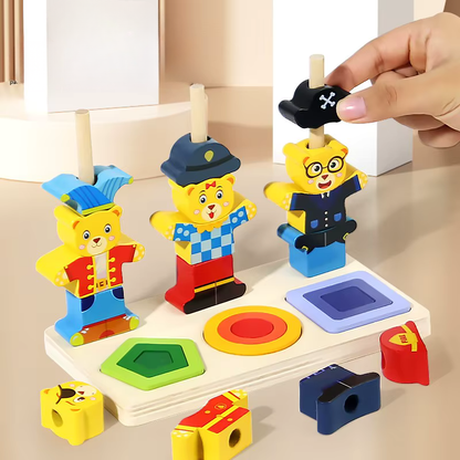 Jeu éducatif Petit Ours pour les formes et les couleurs